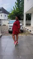 RTWbyJide Red Casual Plaid Two-Piece Set - 2