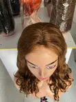 100% Human Hair with 5x5 Closure, 18 Inches, Golden Blond - 3