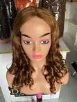 100% Human Hair with 5x5 Closure, 18 Inches, Golden Blond - 4