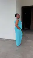 Kayan Juna Biyu Na Turquoise Mai Kyau Na Peplum - RTWbyJide - 2