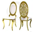 Gold Event Party Chair with White Seat - 2