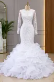Beaded Mermaid Wedding Gown - 1