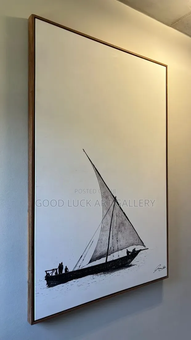 Vintage Sail Framed Canvas Art - 1