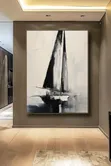 Vintage Sail Framed Canvas Art - 2