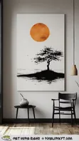 Japanese Botanical Wall Decor - Brand New - 2