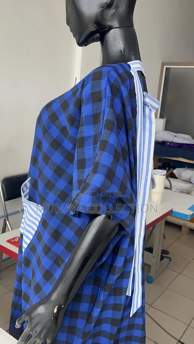 Ready to Wear Checkers Bubu Kaftan Dress - 1