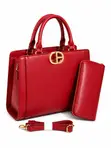 Coach Handbag - Genuine Leather, Multicolor - 3