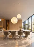 Light Luxury Moon Chandelier - Modern Acrylic Ball Pendant - 1