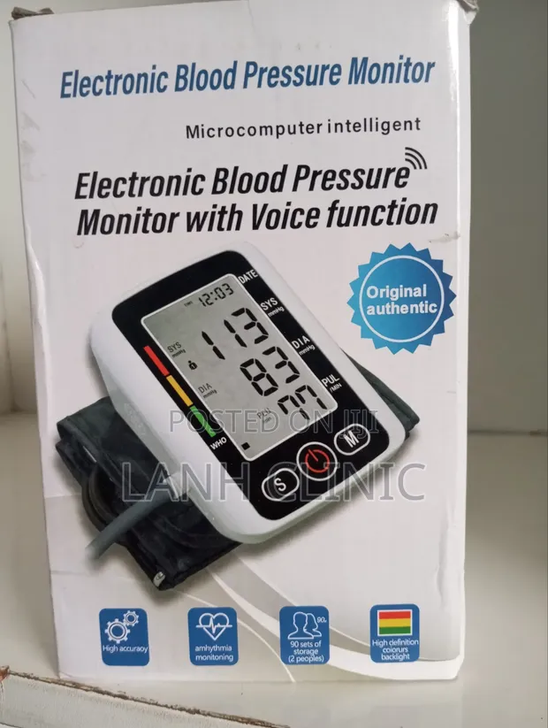 Electronic Blood Pressure Monitor with Voice Function - 1