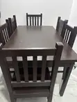 6 Seater Wooden Dining Set - 1