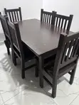 6 Seater Wooden Dining Set - 2
