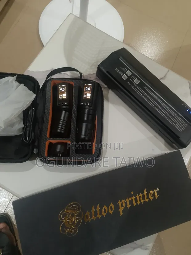 Wireless Tattoo Machine & Stencil Printer Setup - 1
