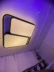 Kingfisher 600mm Square LED Chandelier Table Lamp - 2
