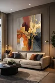 Large Abstract Canvas Wall Art - 1
