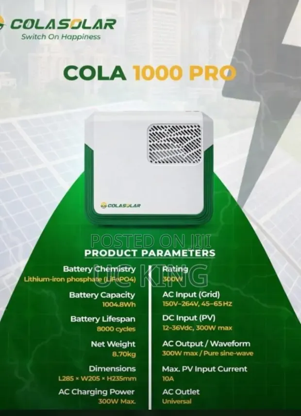 1kWh COLA Solar Generator - 1