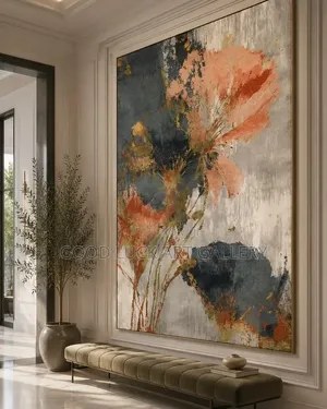 Abstract Floral Art Canvas Wall Decor