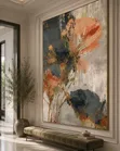 Abstract Floral Art Canvas Wall Decor - 2