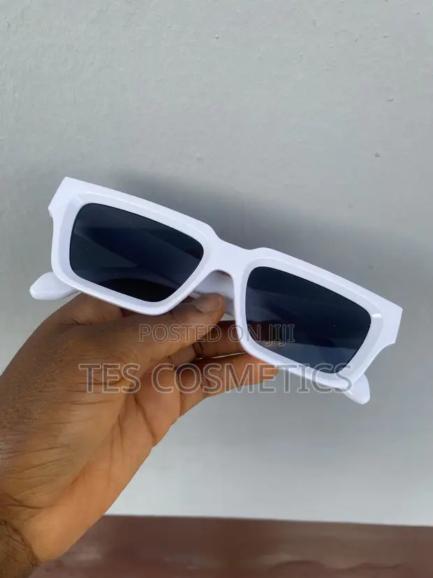 Unisex Plastic Sunglasses - White - 1