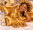 Dazzln Luxury Gold Satin Hair Gift Set - 1