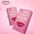 Peach Flavored Oral Sex Condoms (10 Pack) - 1