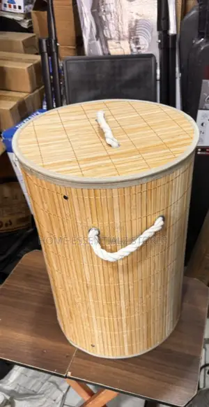 Foldable Bamboo Laundry Basket - Large Capacity Hamper