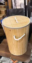 Foldable Bamboo Laundry Basket - Large Capacity Hamper - 2