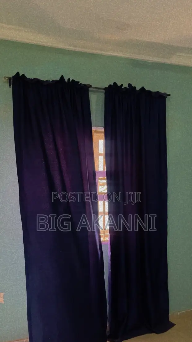 Quality Double Curtains - Blue - 1