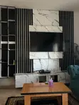 TV Console - White Wood - 1
