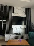 TV Console - White Wood - 2