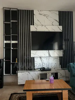 TV Console - White Wood