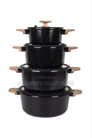Lux Classic Black Ceramic Pot
