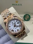 Rolex Day-Date Zinare Sarƙar Kallon Hannu - Gaskiya Grade AAA - 2