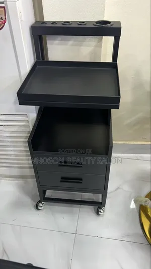 Black Salon Side Drawer - Brand New