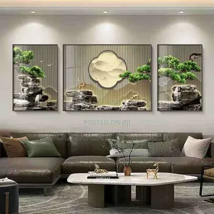 New Chinese Style 3D Landscape Wall Art