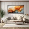 Statement Art Print - Indigo Silk Wave - 2