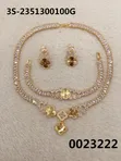 Ladies Fashion Jewelry Set - Gold Colour - 1