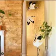 Traditional Asian Crane Wall Art - 2
