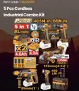 INGCO Cordless Industrial Combo Kit - 2