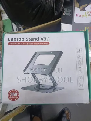 Brand New Aluminium Laptop Stand with USB Fan