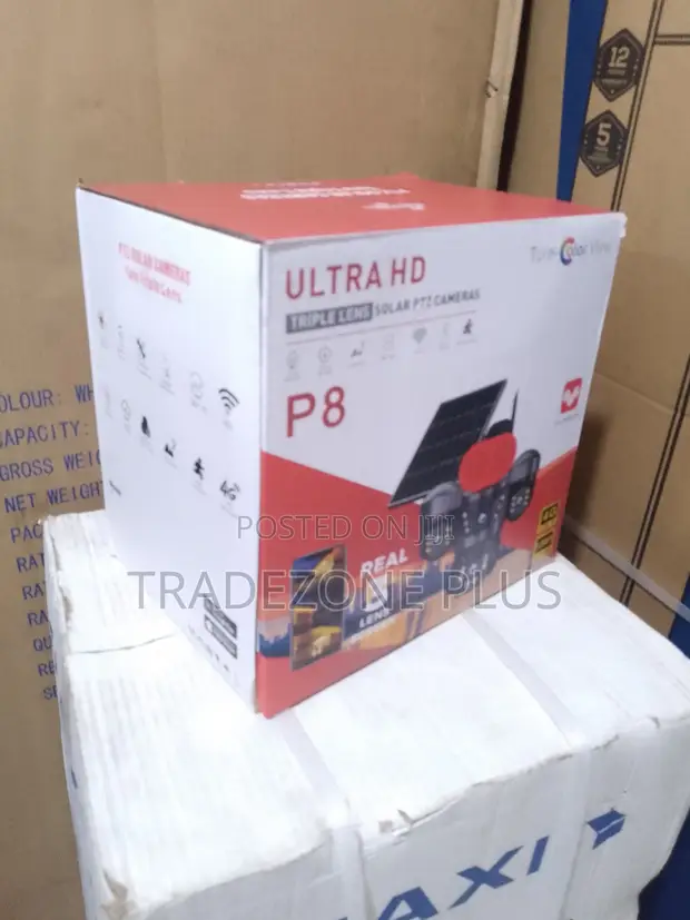 3-Lens PTZ Solar Surveillance Camera - 1