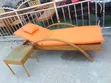 High Quality Rattan Pool Lounger with Side Stool - 1