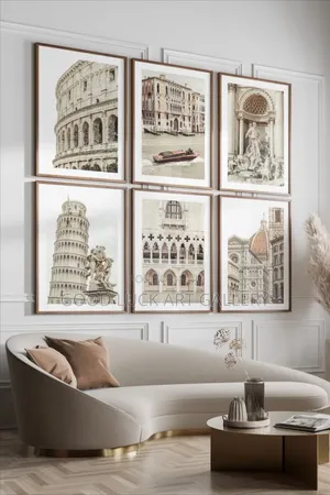 Set of Six Italian Architecture Art Prints