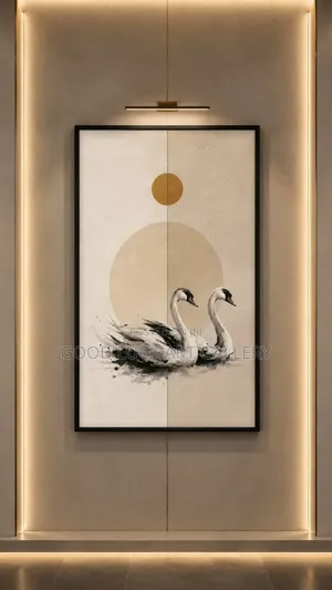 Japandi Interiors Vertical Framed Wall Art