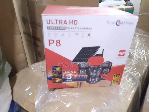 3-Way Lens Solar PTZ Security Camera - 1