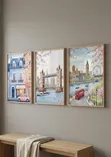 London 3 Piece Wall Art Print - 2