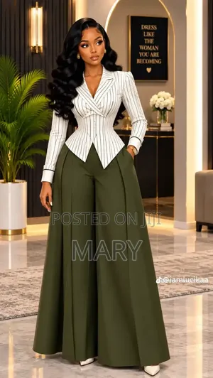 Army Green Doguwar Wando na Mata