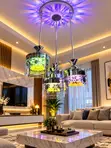 LED Glass Chandelier - Brand New - 1
