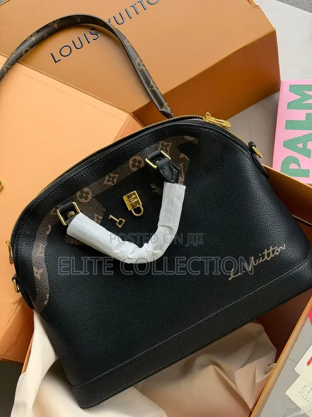 Louis Vuitton Alma BB Soft Shell Bag Brown/Black - 1