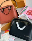 Louis Vuitton Alma BB Soft Shell Bag Brown/Black - 3