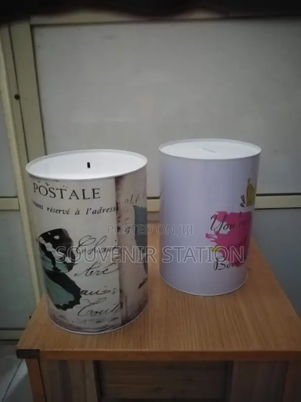 Large Tin Piggy Bank - 1
